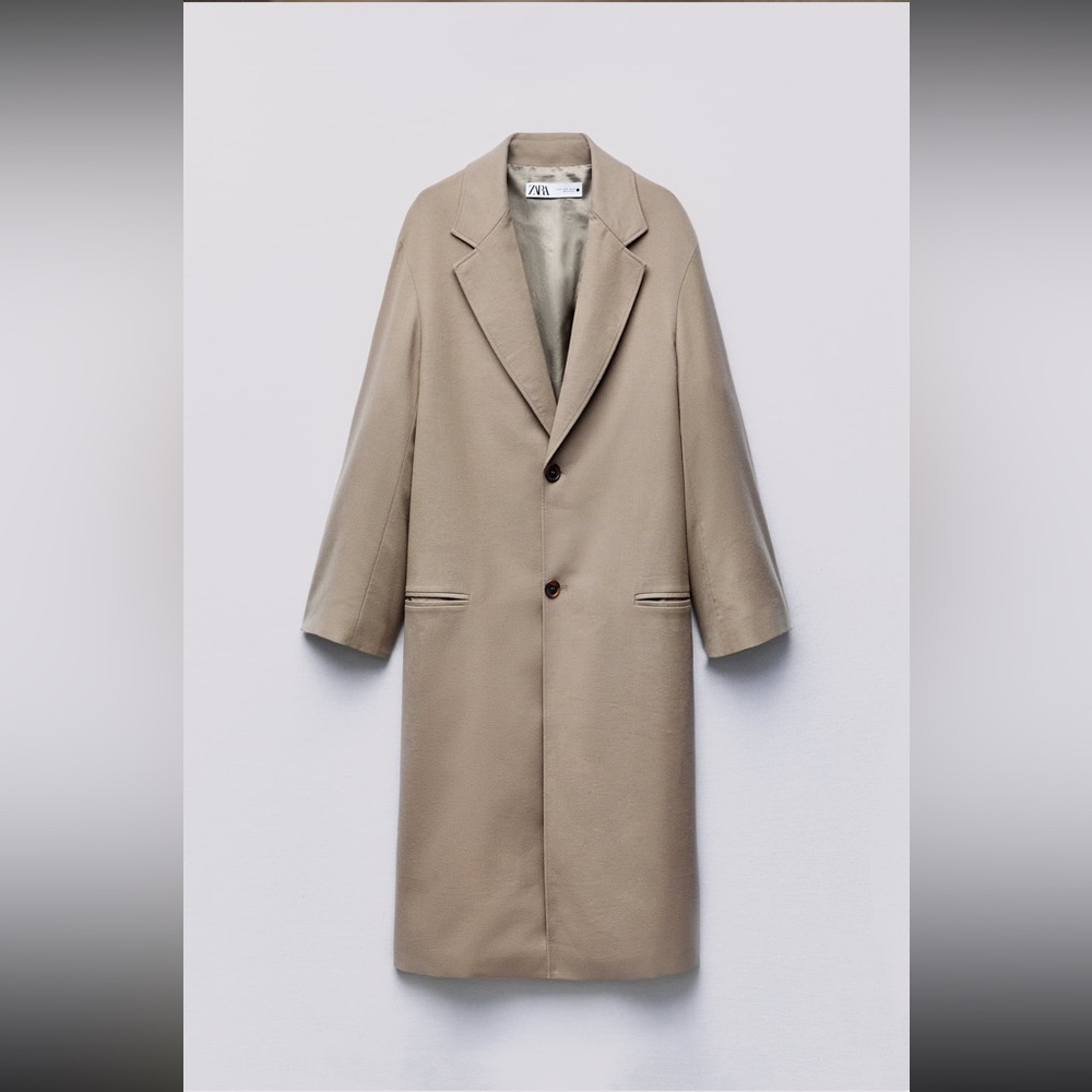 STRAIGHT CUT ZW WOOL COAT LIMITED EDITION - Picture 5 of 12
